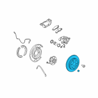 OEM 2009 Buick Enclave Rotor Diagram - 22768973