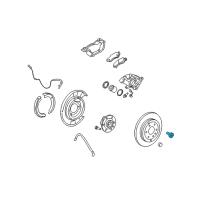OEM 2015 GMC Sierra 2500 HD Rotor Bolt Diagram - 11609271