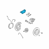 OEM 2008 GMC Acadia Caliper Support Diagram - 15855617