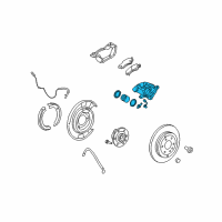 OEM 2009 GMC Acadia Caliper Diagram - 15855609