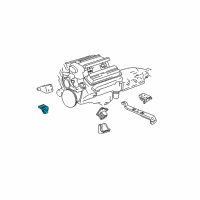 OEM 1997 Chevrolet Camaro Mount Asm, Engine Diagram - 22188293