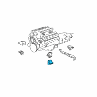 OEM 1993 Pontiac Firebird Bracket-Engine Mount Diagram - 10229057