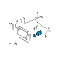 OEM 2000 Infiniti QX4 Compressor Cool Diagram - 92600-0W010