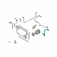 OEM Infiniti QX4 Hose Flexible, High Diagram - 92490-4W010