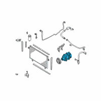 OEM Infiniti QX4 Service File COMPRESSR Wo Cl Diagram - 92610-0W005