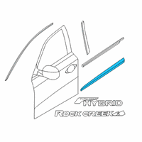 OEM 2020 Nissan Pathfinder MOULDING - Front Door, RH Diagram - 80870-3KA0A