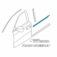 OEM 2020 Nissan Pathfinder MOULDING Assembly - Front Door Outside, RH Diagram - 80820-3KA0B