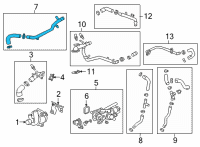 OEM 2020 Cadillac CT5 Inlet Hose Diagram - 55487350