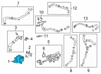 OEM Cadillac CT5 Water Pump Diagram - 55508938