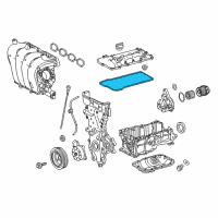 OEM 2018 Toyota Corolla iM Valve Cover Gasket Diagram - 11213-37021