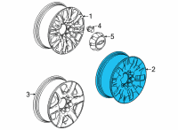 OEM 2020 Chevrolet Silverado 2500 HD Wheel, Alloy Diagram - 84742719