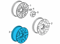 OEM 2022 Chevrolet Silverado 3500 HD Wheel, Alloy Diagram - 84742715