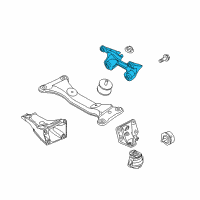 OEM 2009 BMW 128i Automatic Transmission Mount Bracket Diagram - 22-32-6-760-306