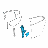 OEM 2015 Buick LaCrosse Window Regulator Diagram - 22836742