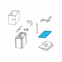 OEM Lexus Tray, Battery Diagram - 74450-48030