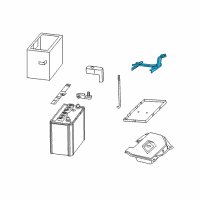 OEM Lexus RX400h Clamp Sub-Assy, Battery Diagram - 74404-48050