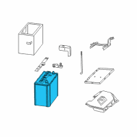 OEM 2007 Toyota Highlander Battery Diagram - 28800-20060