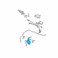 OEM Oldsmobile Intrigue Washer Reservoir Diagram - 88958392
