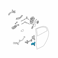 OEM 2010 Acura RDX Hinge, Left Rear Door (Lower) Diagram - 67960-TX4-H02ZZ