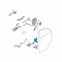 OEM 2011 Honda Civic Hinge, Left Rear Door (Upper) Diagram - 67950-TX4-H02ZZ