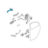 OEM 2006 Honda Civic Handle Assembly, Passenger Side Door (Outer) (Neutron Blue Metallic) Diagram - 72140-SNE-A11ZC