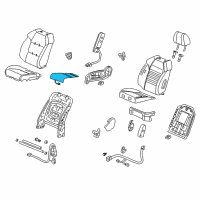 OEM 2012 Acura MDX Heater, Right Front Seat Cushion Diagram - 81134-STX-A01