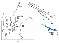 OEM 2022 Kia Seltos Linkage Assembly-WINDSHI Diagram - 98120Q5000