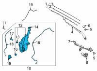 OEM Kia Seltos Reservoir & Pump Assembly Diagram - 98610Q5100