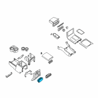 OEM 2010 Nissan Pathfinder Cup Holder Assembly Diagram - 96966-ZS10A