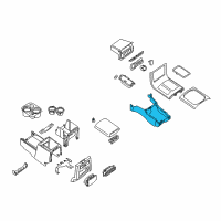 OEM 2012 Nissan Pathfinder Console-Lower Diagram - 96915-9CH1A