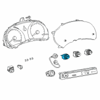 OEM 2015 Scion tC Dash Control Unit Diagram - 55901-21040