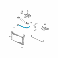 OEM Kia Optima Hose-Radiator Upper Diagram - 254112G100