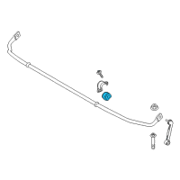 OEM 2017 BMW X3 Stabilizer Rubber Mounting Diagram - 33-55-6-788-058