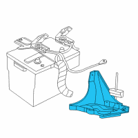 OEM Lincoln Town Car Battery Tray Diagram - 3W1Z-10732-BA