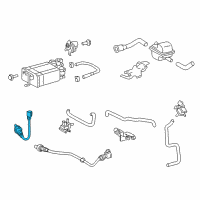 OEM Toyota Highlander Front Oxygen Sensor Diagram - 89467-0E080