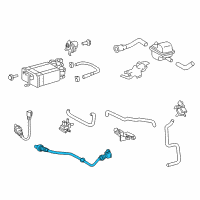 OEM 2010 Toyota Highlander Rear Oxygen Sensor Diagram - 89465-0E080