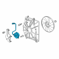 OEM 2020 Honda Odyssey Motor, Cooling Fan Diagram - 38616-5MR-A01