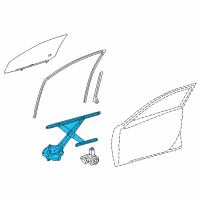 OEM 2018 Toyota Avalon Window Regulator Diagram - 69802-07020