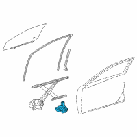 OEM 2015 Toyota Venza Window Motor Diagram - 85720-0E060