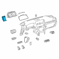 OEM 2014 Lexus LS460 Multi-Display, Combination Diagram - 83889-50790