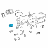 OEM Lexus LS600h Switch Assy, Outer Mirror Diagram - 84870-50770-A1