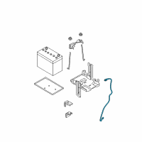 OEM 2010 Nissan Rogue Cable Assy-Battery Earth Diagram - 24080-JG30A