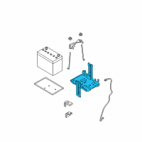 OEM Nissan Bracket-Battery Diagram - 64860-JM00A