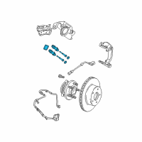 OEM Jeep Pin-Disc Brake Diagram - 5093184AC