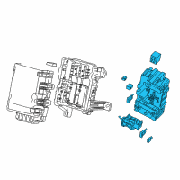 OEM 2019 GMC Sierra 1500 Fuse & Relay Box Diagram - 23443944