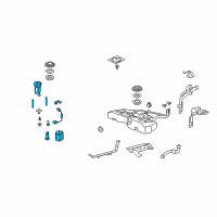 OEM Acura Module Set, Fuel Pump Diagram - 17045-TA0-A00