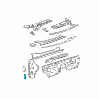 OEM 2008 Lincoln Navigator Side Panel Insulator Diagram - 2L1Z-78024A01-AA