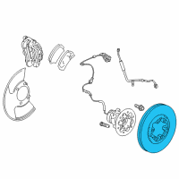 OEM GMC Canyon Front Brake Rotor Assembly Diagram - 25832146