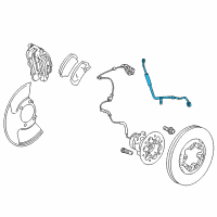 OEM 2007 GMC Canyon Hose Asm-Front Brake Diagram - 15882536