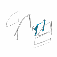 OEM 2004 BMW X3 Front Left Window Regulator Diagram - 51-33-3-448-249